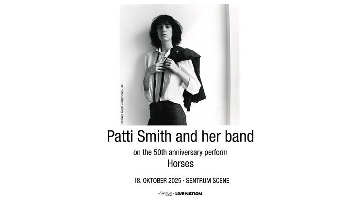 PATTI SMITH TIL SENTRUM SCENE!