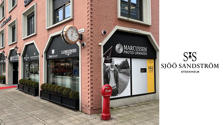 Sjöö Sandström ingår nytt samarbete Marcussen Ur & Smykker i Arendal