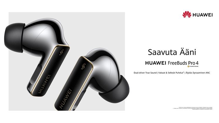 Selkeämmät keskustelut, parannettu ääni: HUAWEI FreeBuds Pro 4 asettaa uudet äänistandardit.
