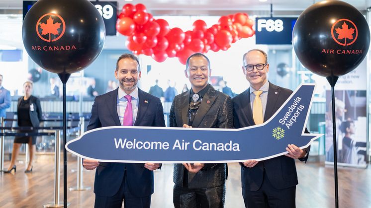 Air Canada har etablerat sig på Stockholm Arlanda Airport – igår invigdes de nya linjerna till Toronto och Montreal