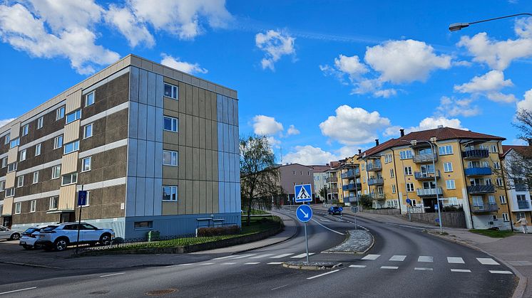 På Varvsgatan finns en av väggarna som målas i årets omgång i Oskarshamn Street Art.