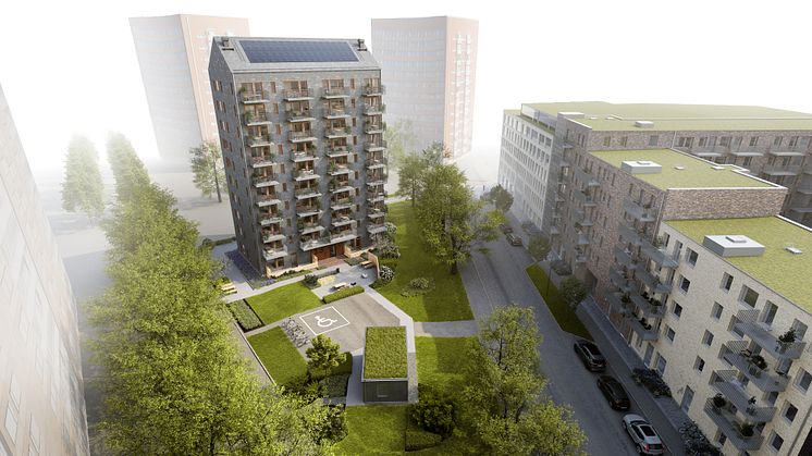 Illustration: Nu byggs det femte och sista kvarteret längs Mandolingatan. Liljewall Arkitekter