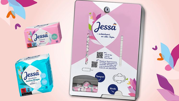 Kostenlose Periodenproduktspender für Schulen: Jessa startet Gewinnspiel gegen Periodenarmut