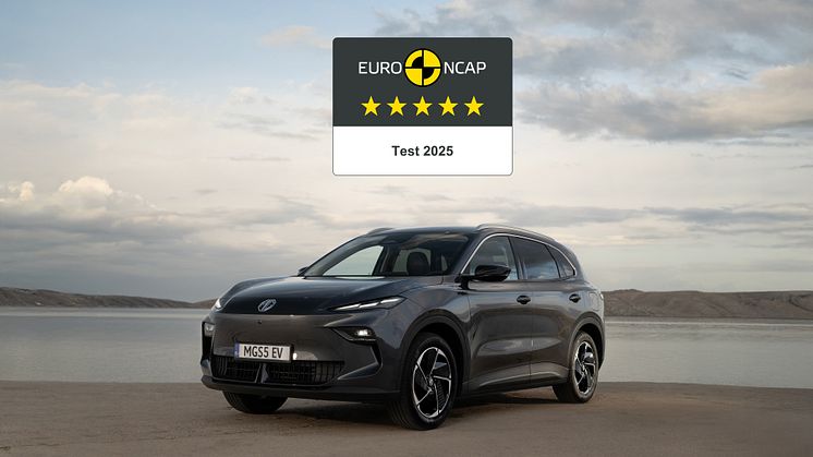 MGS5 EV OPPNÅR 5 STJERNER I EURO NCAP-TESTEN  