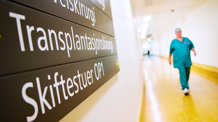 Rikshospitalet, OUS, der alle organtransplantasjoner i Norge blir gjennomført. Foto: Siv Dolmen