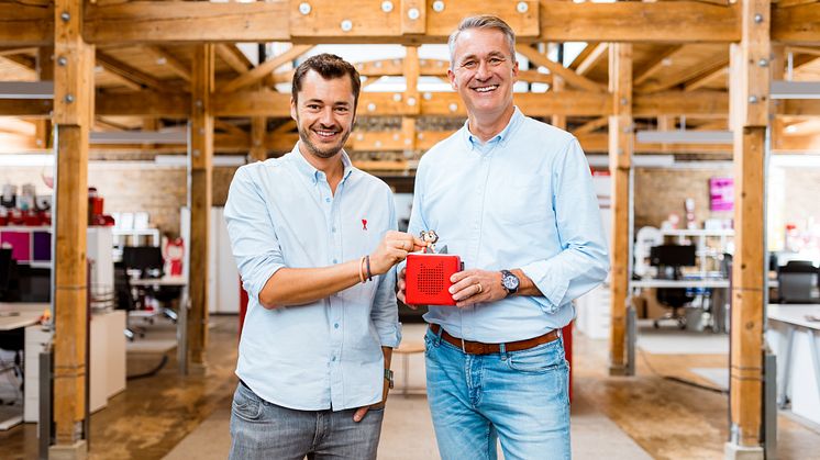 tonies-Vorstand Jan Middelhoff (CFO) und Tobias Wann (CEO)