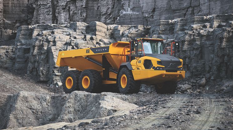 Nu lanseras den helt nya ramstyrda dumpern Volvo A50