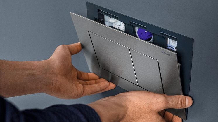 Den nya spolplattan Geberit Sigma40.