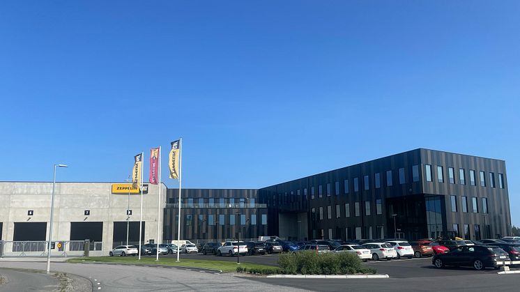 Nya huvudkontoret i Landvetter, Zeppeln Sverige HQ