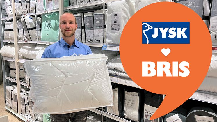 JYSK stöttar Bris - kunderna är med och bidrar