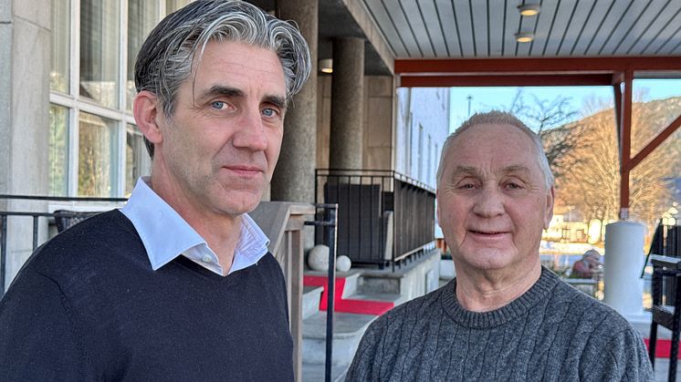Adm dir i Festningshotellene Tony Eide & Eier og styreleder Erik Berg i Classic Norway Hotels