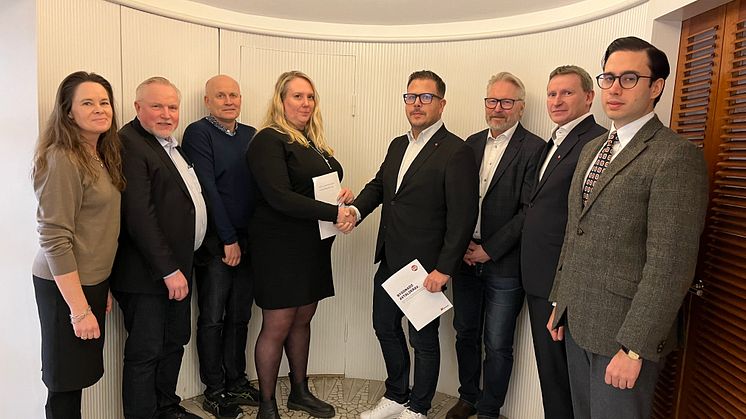 Yrkandena växlades på Plåt & Ventföretagens kontor på Kungsbroplan i Stockholm.