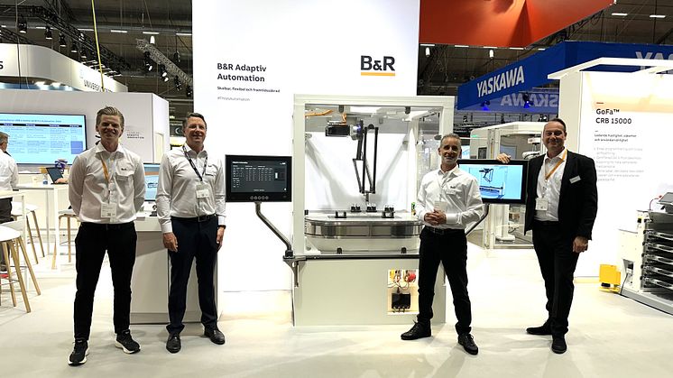 B&R Industrial Automation levererade en god stämning i ABB:s monter. 