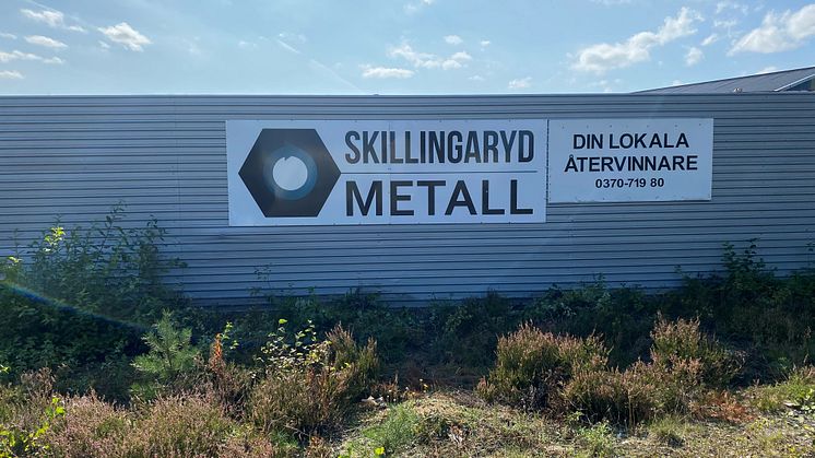 Skillingaryd tar över Järnbacken Återvinning. Från 1 november hänvisas företag- och privatpersoner till Storgatan 85 i Skillingaryd.