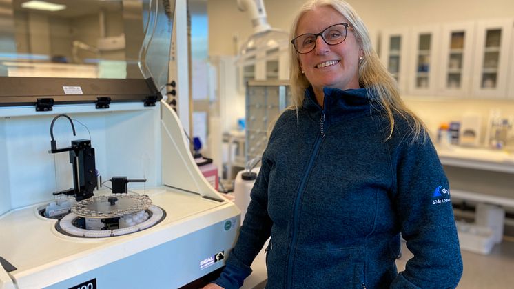 Anette Johansson är gruppchef för labbet på Gryaab. Hon känner sig stolt över det hårda arbete som hon och hennes medarbetare gjort och över att se att förbättringsarbetet gör nytta.
