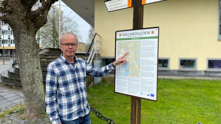 Jan Erik Lind är projektledare för Kungsbackas del av Kustnära Vandringsleden genom Halland. 