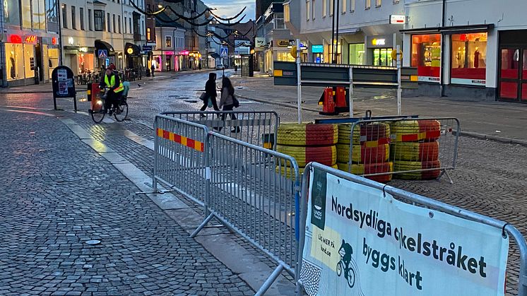 Arbetet fortsätter söderut efter årsskiftet.
