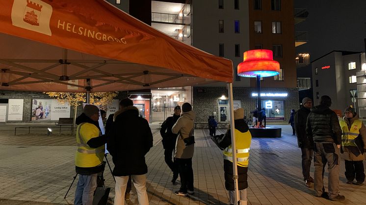 Från dialogen om trygghet och livskvalitet i Mariastaden 13 november 2024. Foto Helsingborgs stad