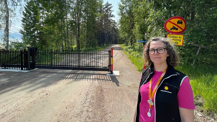 Ny grind på Våxnäs ska skydda I2-skogen från otillåten biltrafik