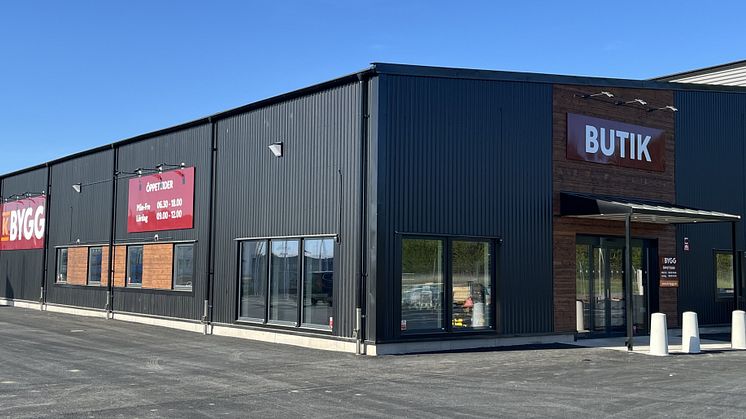 K-Byggs nya moderna bygghandeln i Mariestad har invigts och är nu öppen.