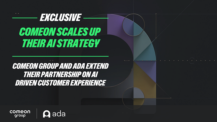 ComeOn Group and Ada extends their partnership: A next level industry AI innovation