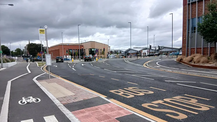 Junction of Market Street and Angouleme Way
