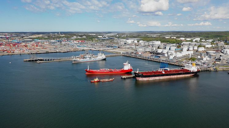 Nordion Energi bunkrar svensk biogas i Göteborgs hamn