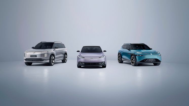 Volkswagen præsenterer på Shanghai-motorshow tre nye konceptbiler, der viser mærkets nye strategi for det kinesiske marked
