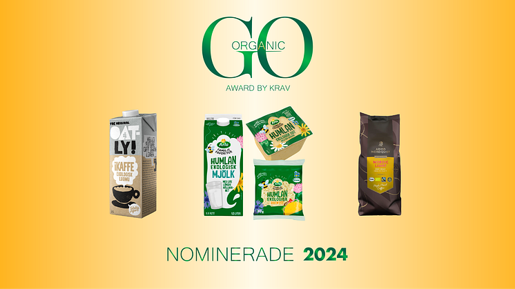 iKaffe, Humlan och Nordic Light nominerade till Go Organic Award