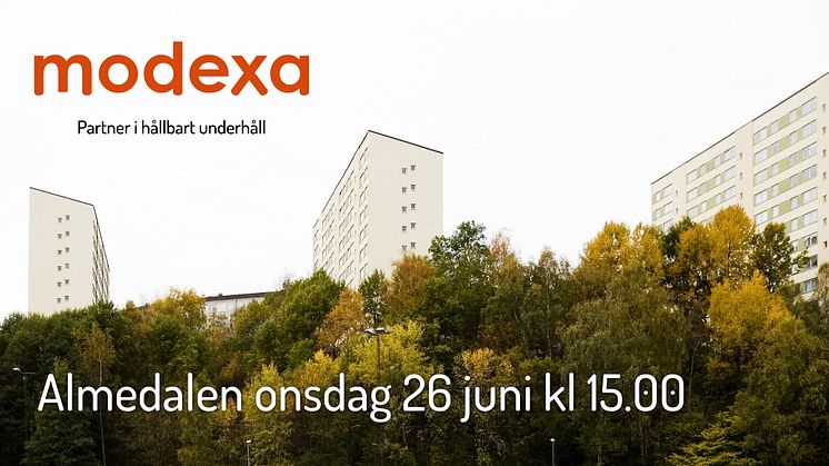 Välkommen till Modexas seminarium på Almedalsveckan