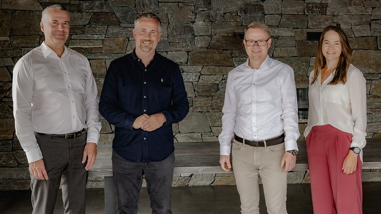 F.v.: Investeringsteamet i Core Eqt - Gunnar Sellæg, Jostein Pettersen, Peter Tonstad og Susanne Holst