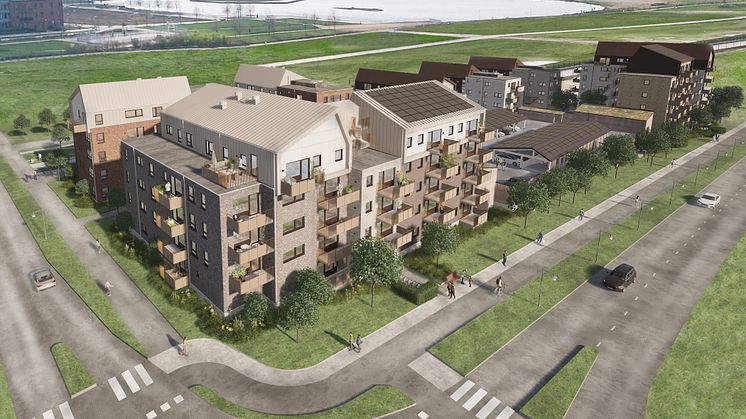 LKF bygger Kanalgårdarna i Södra Råbylund - 166 nya hem i Lund