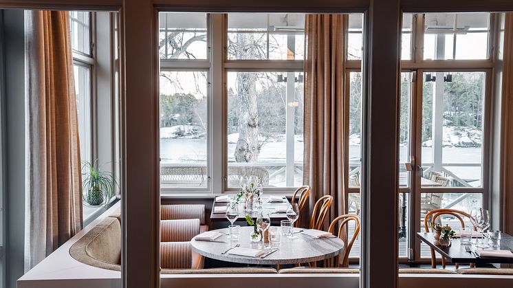 Restaurang Brasserie & Bränneri på Smådalarö Gård Hotell & Spa. Foto: Simon Karlsson