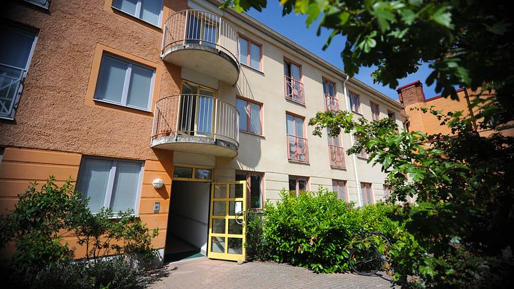 Kvarteret Ejdern, ett av Kalmarhems studentkvarter på Malmen.
