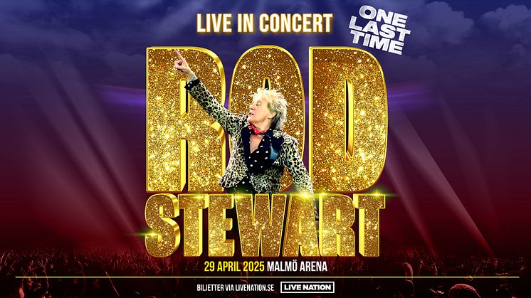 Rod Stewart kommer till Malmö Arena 29 april 2025