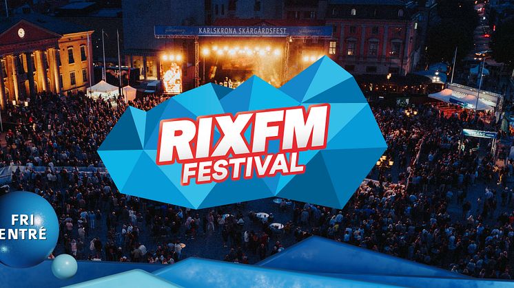 Årets artister för Rix FM festival är ute nu!