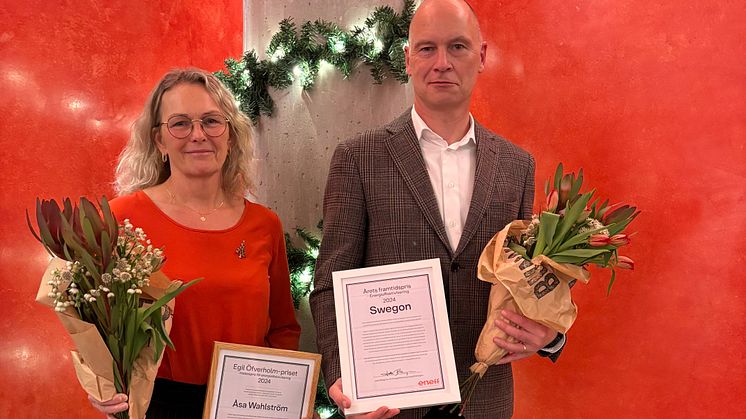 Åsa Wahlström, CIT Renergy och Christoffer Lindström, Swegon