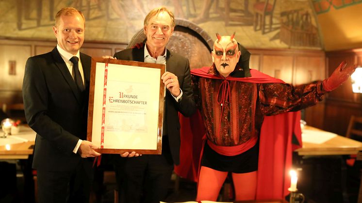 500 Jahre Auerbachs Keller - Verleihung der Ehrenbotschafter-Urkunde an Burkhard Jung