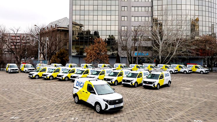 Ford Romania finalizează livrarea către DIGI Romania a peste 470 de Ford Transit Courier, model produs în fabrica de la Craiova.
