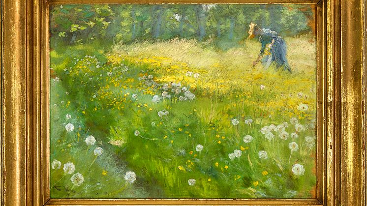 Værket "Fru Marie Krøyer i Haven paa Skagen" fra 1892 blev mandag aften solgt for hele 4 mio. kr. på Bruun Rasmussens Liveauktion.