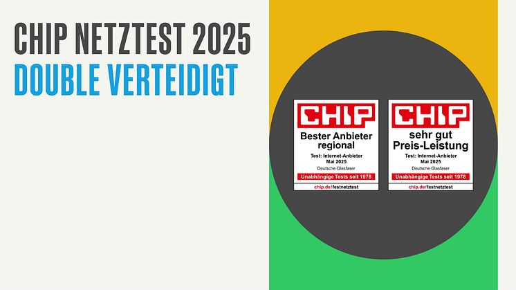 Deutsche Glasfaser wieder Sieger im CHIP-Festnetztest