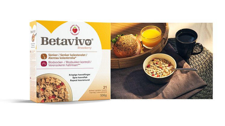  Nyhet! Förläng sommarens smaker med Betavivo Strawberry havreflingor