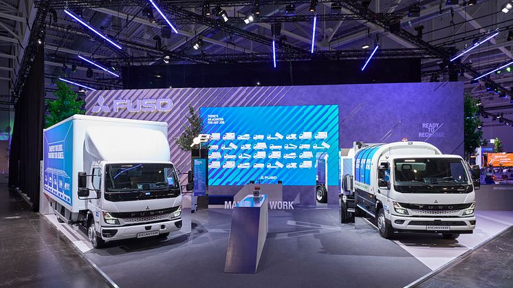 På årets IAA Transportation i Hannover presenterar Daimler Truck varumärket FUSO och den eldrivna Next Generation eCanter i olika utföranden och med de senaste säkerhets- och komfortfunktionerna.