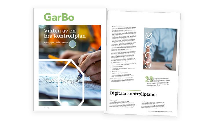 Ny skrift från GarBo – Vikten av en bra kontrollplan
