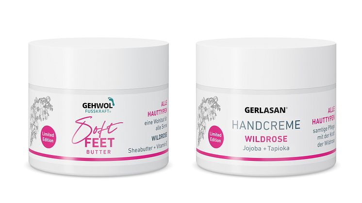 Limited Edition: GEHWOL FUSSKRAFT SOFT FEET Butter plus GERLASAN Handcreme Wildrose