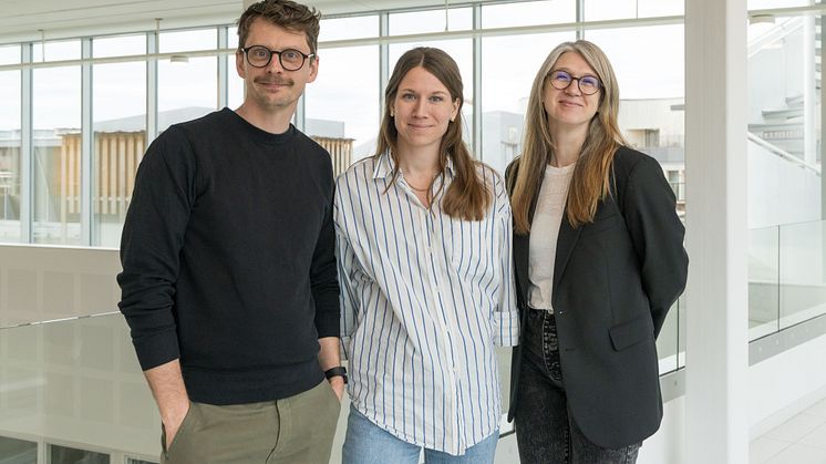 Från vänster: Henrik Mistander, Elin Edman och Anna-Karin Davidsson. Foto: Structor.  
