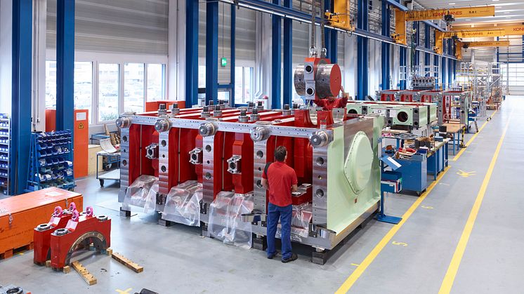 Hyper Compressor assembly at Burckhardt Compression in Winterthur, Switzerland