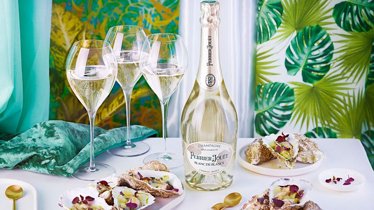 Perrier-Jouët Blanc de Blancs food pairing with oysters