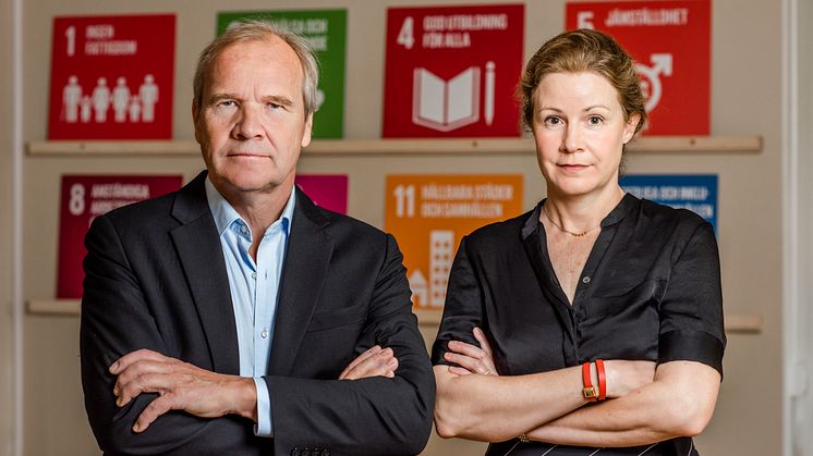 Anders Lago, förbundsordförande Riksförbundet FUB och Christina Heilborn, förbundssekreterare Riksförbundet FUB.