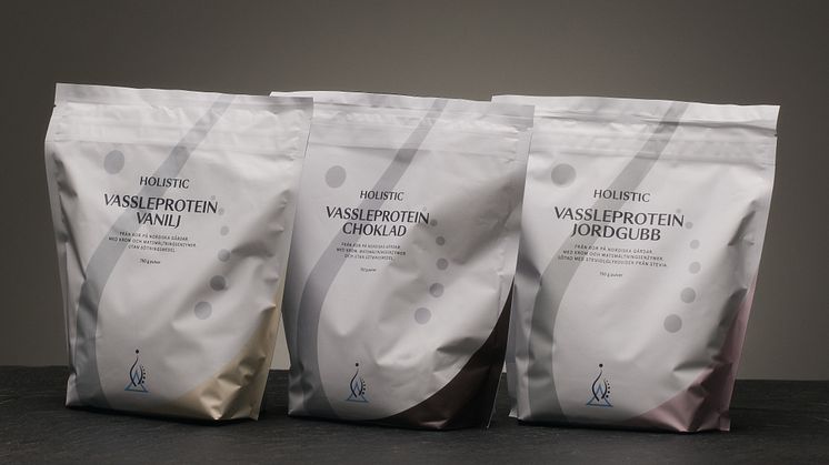 Holistic lanserar ny smak på vassleprotein – choklad & hasselnöt